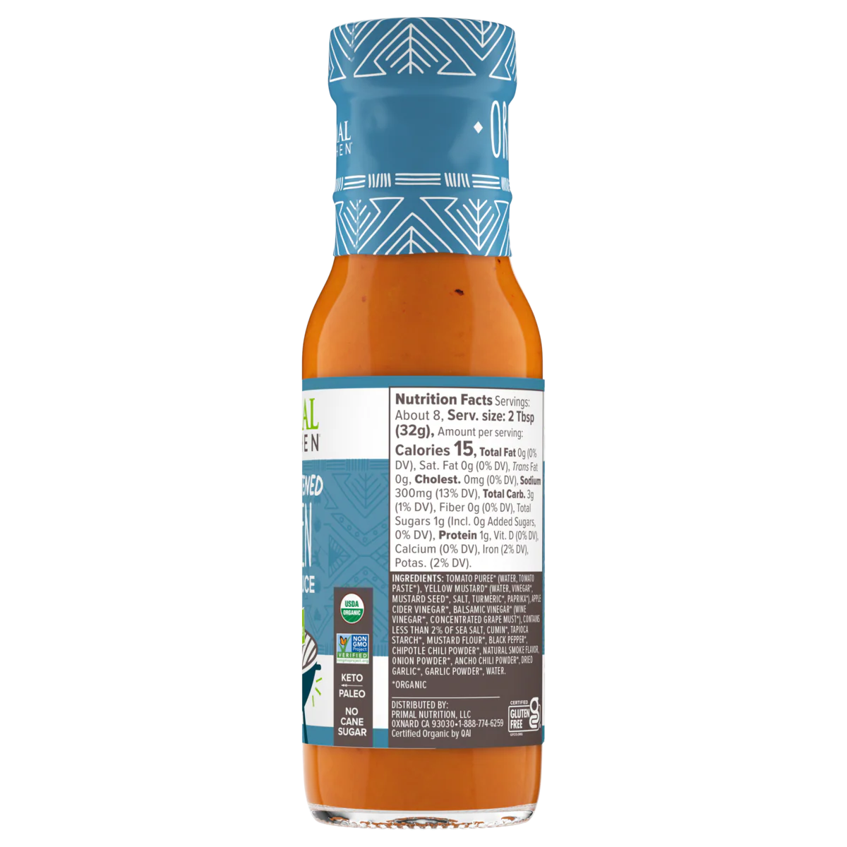 Golden BBQ Sauce, Organic & Unsweetened