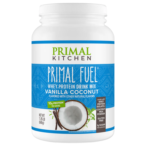 Primal Fuel: Vanilla Coconut Whey Protein Drink Mix