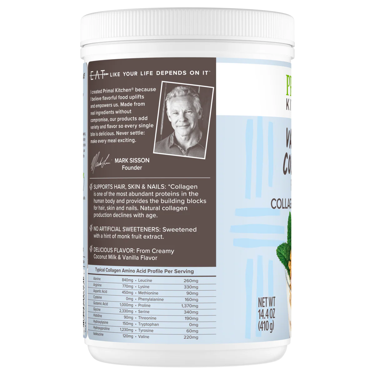 Vanilla Coconut Flavored Collagen Peptide Mix